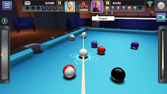 Screenshot de 3D Pool Ball v2.2.3.4 Apk Mod (Linha Infinita)
