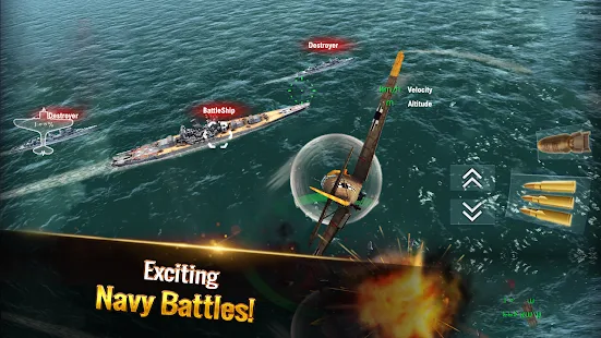 Screenshot de Ace Squadron: WW II Air Conflicts v0.9 Apk Mod (Dinheiro Infinito)