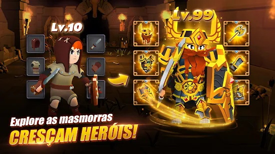 Screenshot de AFK Dungeon v1.1.48 Apk Mod Menu (Alto Damage)