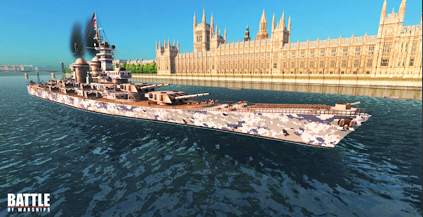 Screenshot de Battle of Warships: Naval Blitz v1.74.12 Apk Mod (Dinheiro Infinito)