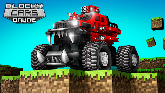 Screenshot de Blocky Cars Online v7.7.1 Apk Mod (Munição Infinito)