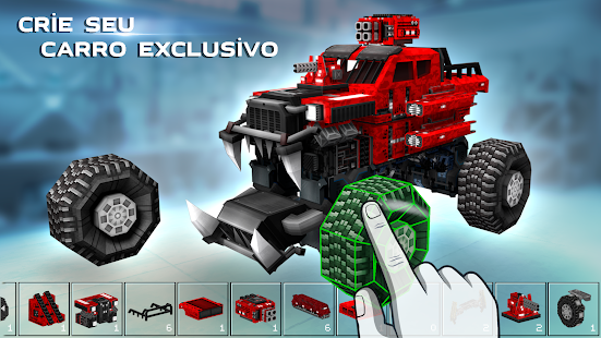 Screenshot de Blocky Cars Online v7.7.1 Apk Mod (Munição Infinito)