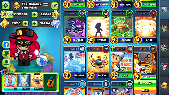 Screenshot de Bomber Friends v6.14 Apk Mod (Skins Liberadas)