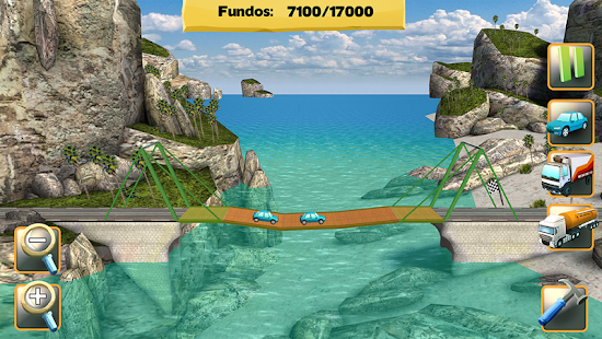 Screenshot de Bridge Constructor v13.0 Apk Mod (Tudo Desbloqueado)