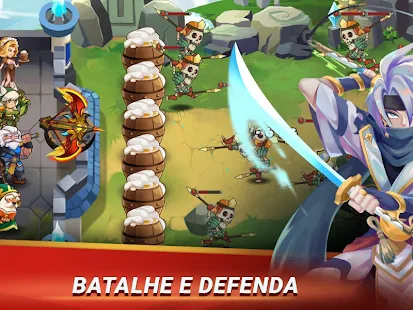 Screenshot de Castle Defender Hero Shooter v.2.0.0 Apk Mod (Dinheiro Infinito)