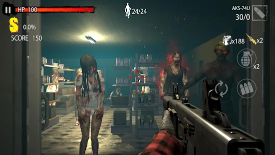 Screenshot de D-day Zombie v1.0.911 Apk Mod (Imortalidade)