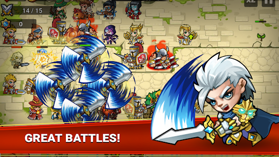 Screenshot de Defense Heroes Defender War v0.5.0 Apk Mod (Dinheiro Infinito)
