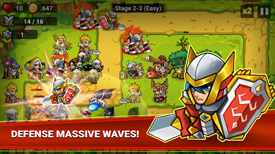 Screenshot de Defense Heroes Defender War v0.5.0 Apk Mod (Dinheiro Infinito)
