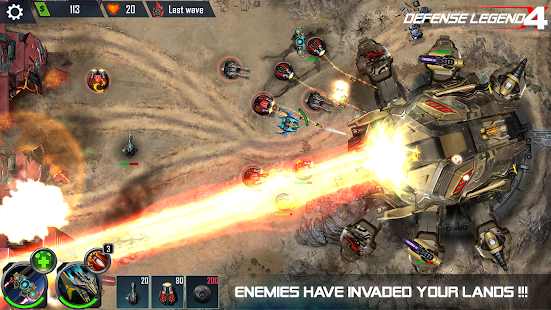 Screenshot de Defense Legend 4: Sci-Fi Tower defense v1.0.93 Apk Mod (Dinheiro Infinito)
