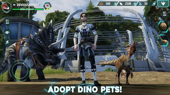 Screenshot de Dino Tamers Jurassic Riding MMO v2.13 Apk Mod (Mod Menu)