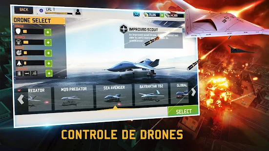 Screenshot de Drone : Shadow Strike v1.31.293 Apk Mod (Dinheiro Infinito)