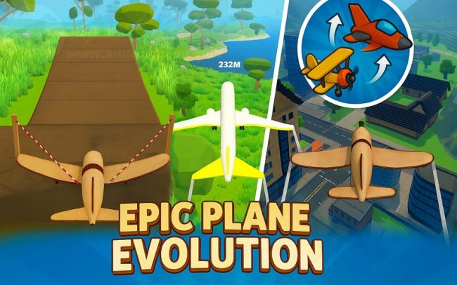 Download Epic Plane Evolution v1.6.25 MOD APK – DINHEIRO INFINITO