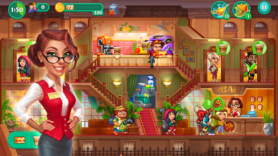 Screenshot de Grand Hotel Mania v4.1.1.3 Apk Mod (Dinheiro Infinito)