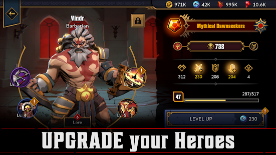 Screenshot de Grimguard Tactics End of Legends v0.9.12 Apk Mod (Dinheiro Infinito)