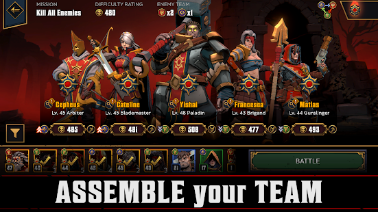Screenshot de Grimguard Tactics End of Legends v0.9.12 Apk Mod (Dinheiro Infinito)