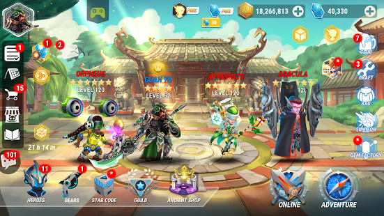 Screenshot de Heroes Infinity: God Warriors v1.37.26 Apk Mod (Dinheiro Infinito)