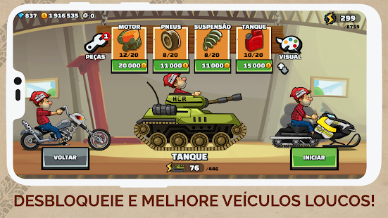 Screenshot de Hill Climb Racing v1.71.0 Apk Mod (Dinheiro Infinito)