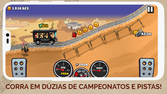 Screenshot de Hill Climb Racing v1.71.0 Apk Mod (Dinheiro Infinito)