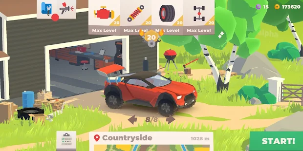 Screenshot de Hillside Drive Racing v0.8.9-81 Apk Mod (Dinheiro Infinito)