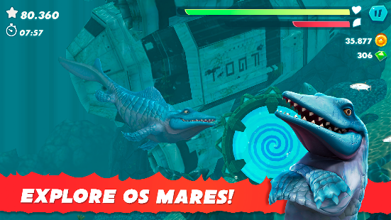 Screenshot de Hungry Shark Evolution v14.4.0 Apk Mod (Dinheiro Infinito)