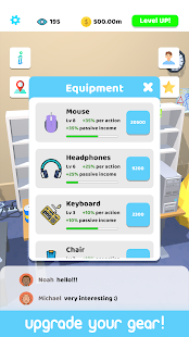 Screenshot de Idle Streamer v1.52 Apk Mod (Dinheiro Infinito)