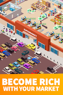 Screenshot de Idle Supermarket Tycoon v4.2.2 Apk Mod (Dinheiro Infinito)