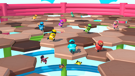 Screenshot de Knockout Fall Guys Royale 3D v1.0.4 Apk Mod (Dinheiro Infinito)