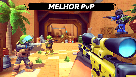 Screenshot de KUBOOM 3D FPS Shooter v7.53 Apk Mod (Skins Desbloqueadas)