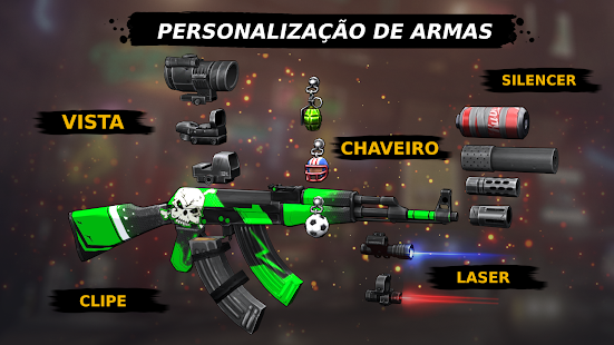 Screenshot de KUBOOM 3D FPS Shooter v7.53 Apk Mod (Skins Desbloqueadas)