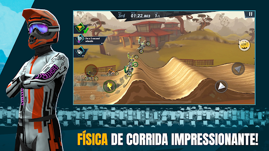 Screenshot de Mad Skills Motocross 3 v5.1.7 Apk Mod (Dinheiro Infinito)