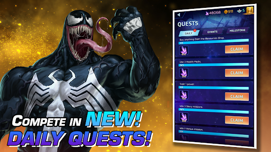 Screenshot de Marvel Puzzle Quest v234.580142 Apk Mod (Dinheiro Infnito)