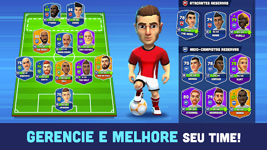 Screenshot de Mini Football v3.1.1 Apk Mod (Adversários Parados)