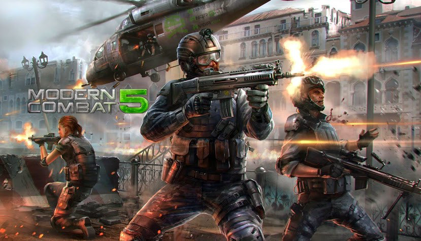 Download Modern Combat 5 v5.9.1a MOD APK [Inimigos não Atiram]