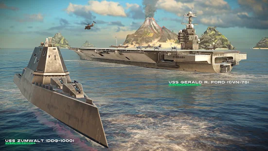 Screenshot de MODERN WARSHIPS v0.70.0.12051467 Apk Mod (Munição Infinita)