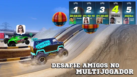 Screenshot de Monster Trucks Racing 2021 v3.4.262 Apk Mod (Dinheiro Infinito)