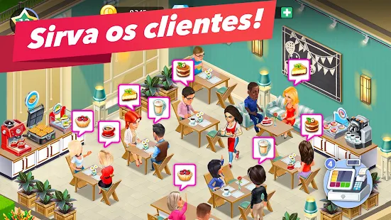 Screenshot de My Cafe: Recipes & Stories v2026.9.0.1 Apk Mod (Dinheiro Infinito)
