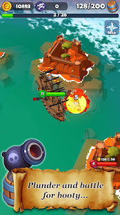 Screenshot de Pirate Raid Caribbean Battle v1.3.3 Apk Mod (Itens Grátis)