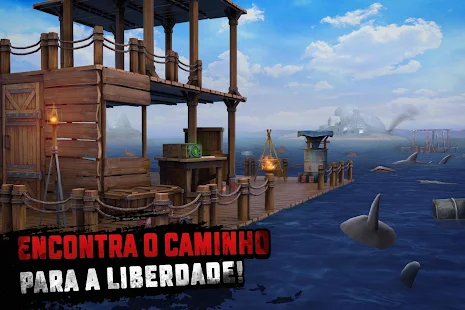 Screenshot de Raft Survival Ocean Nomad v2.10.0 Apk Mod (Dinheiro Infinito)