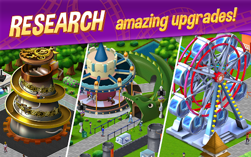 Screenshot de RollerCoaster Tycoon Story v1.5.5682 Apk Mod (Dinheiro infinito)