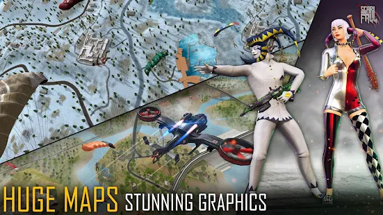 Screenshot de ScarFall The Royale Combat v1.6.19.2 Apk Mod (Dinheiro Infinito)