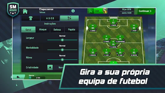Screenshot de Soccer Manager 2020 v1.1.8 Apk Mod (Dinheiro Infinito)