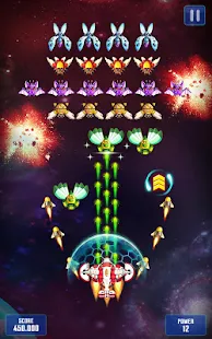 Screenshot de Space Shooter: Galaxy Attack v2.019 Apk Mod (Dinheiro Infinito)