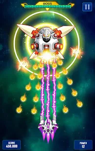 Screenshot de Space Shooter: Galaxy Attack v2.019 Apk Mod (Dinheiro Infinito)