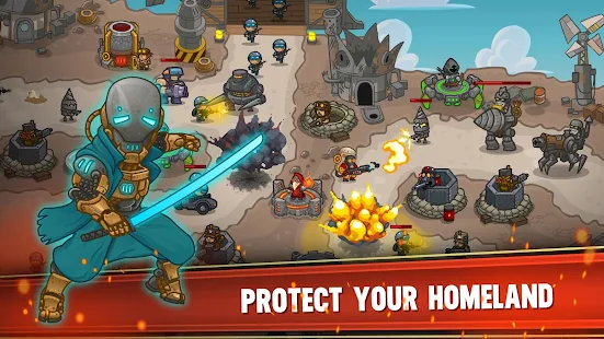 Screenshot de Steampunk Defense v20.32.640 Apk Mod (Dinheiro Infinito)