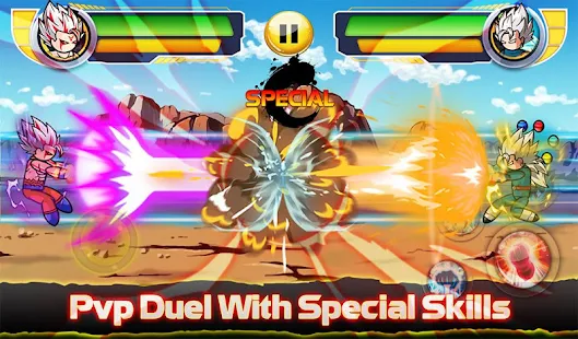 Screenshot de Stickman Fight : Dragon Legends Battle v2.1 Apk Mod (Imortalidade)