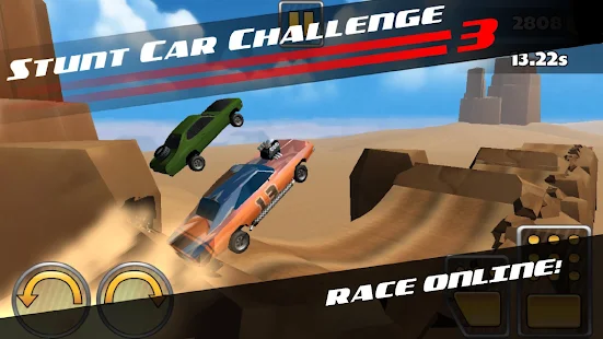Screenshot de Stunt Car Challenge 3 v3.33 Apk Mod (Dinheiro Infinito)