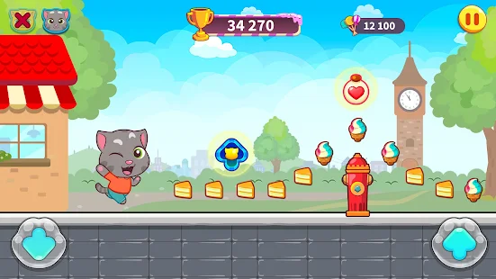 Screenshot de Talking Tom Candy Run v1.6.2.377 Apk Mod (Dinheiro Infinito)