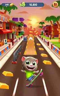 Screenshot de Talking Tom Corrida do Ouro v26.1.10.15782 Apk Mod (Dinheiro Infinito)