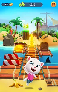 Screenshot de Talking Tom Corrida do Ouro v26.1.10.15782 Apk Mod (Dinheiro Infinito)