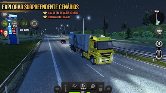 Screenshot de Truck Simulator 2018 Europe v1.3.7 Apk Mod (Dinheiro Infinito)